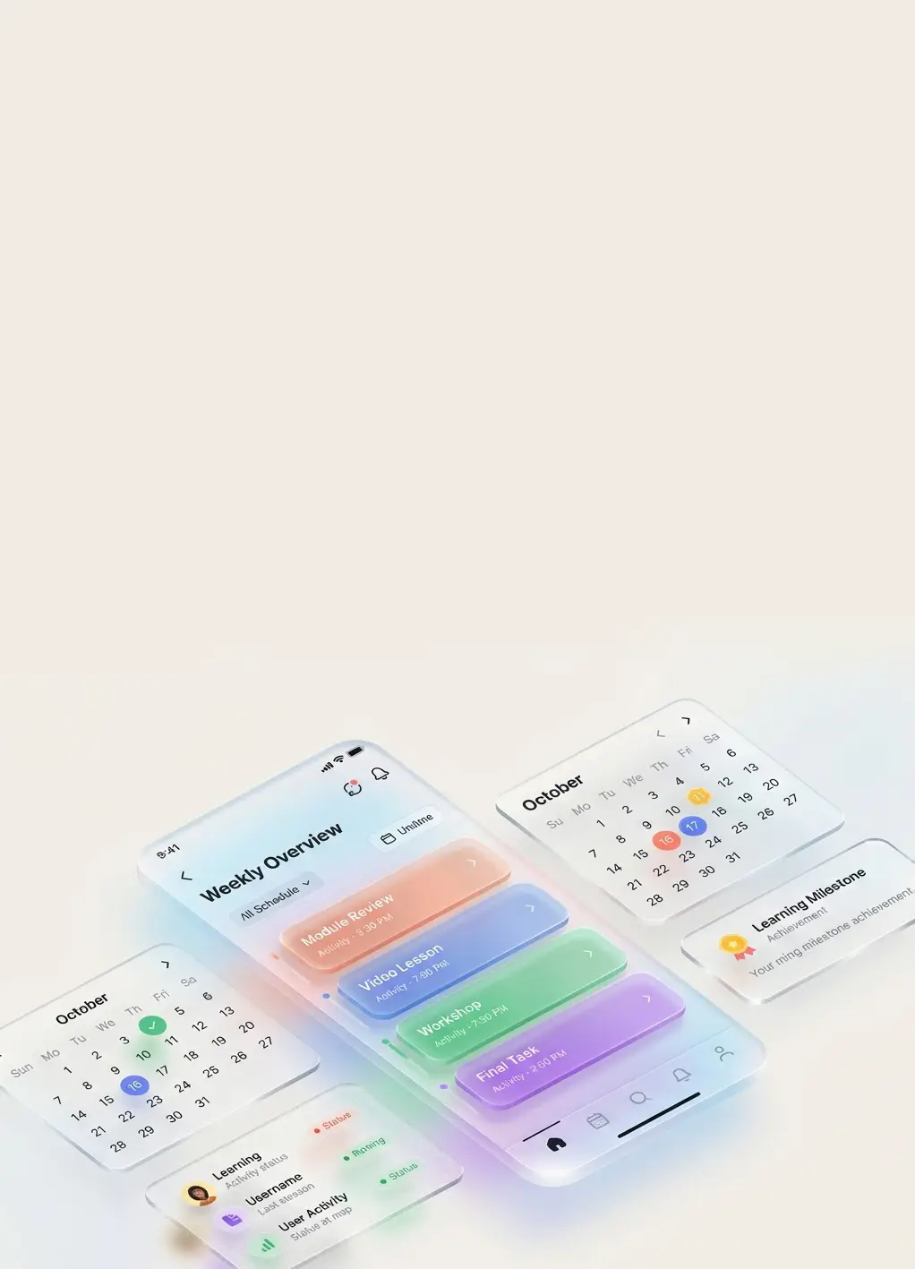Course Calendar & Scheduling